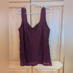Coldwater Creek Lace Tank Top Size 1X